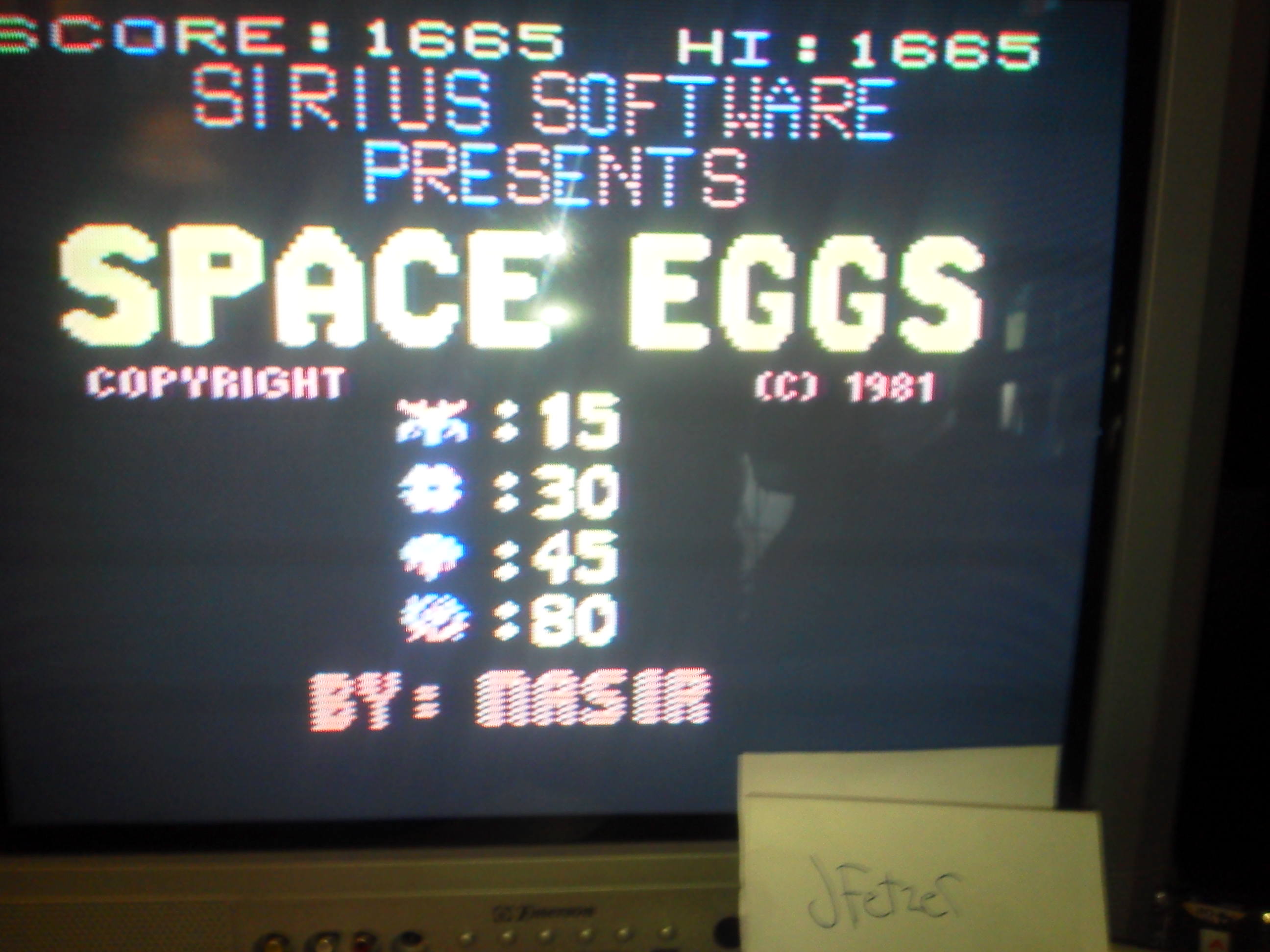 Space Eggs 1,665 points
