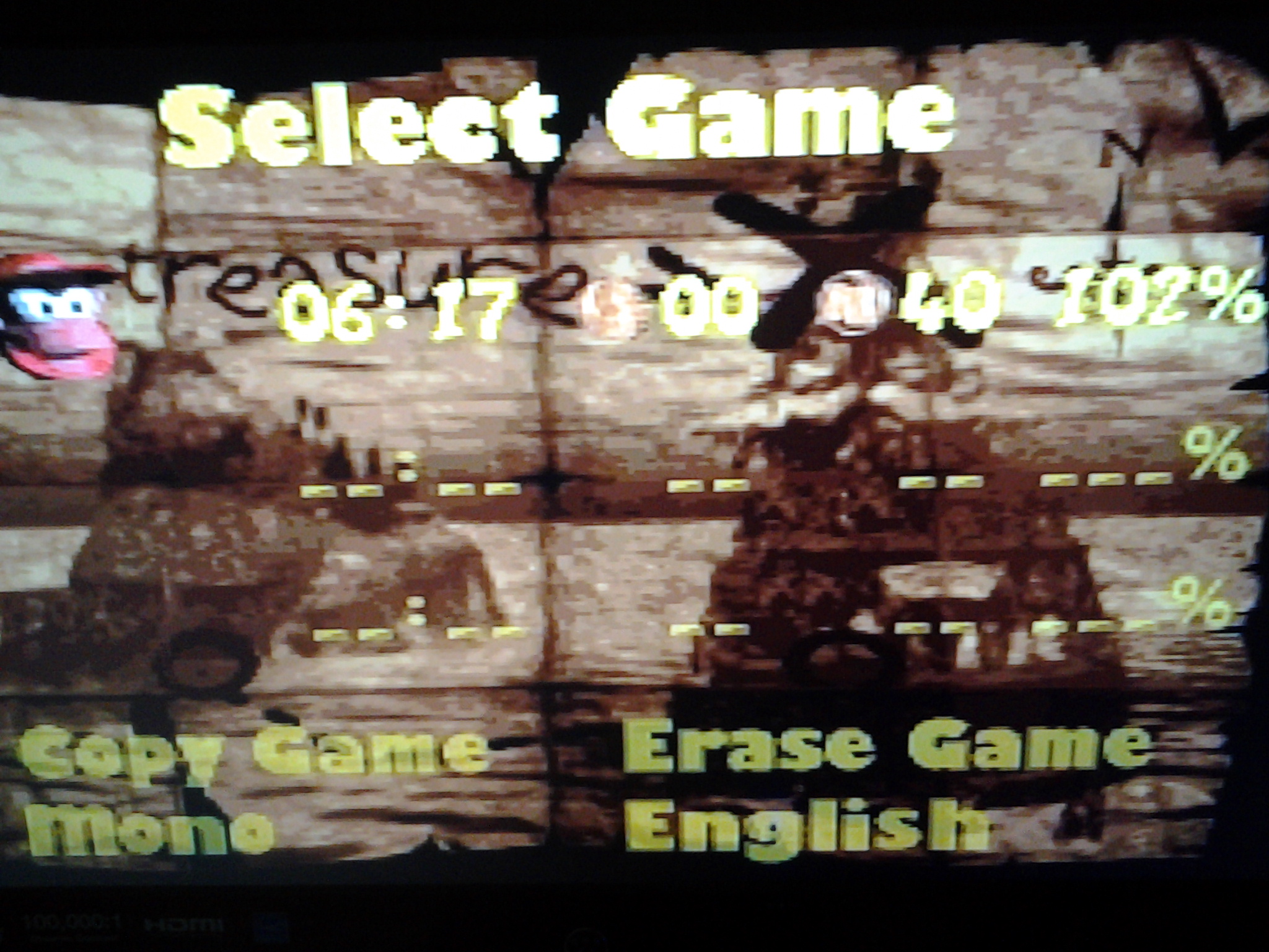 MatthewFelix: Donkey Kong Country 2: Percent Complete (SNES/Super Famicom) 102 points on 2014-05-10 17:24:36