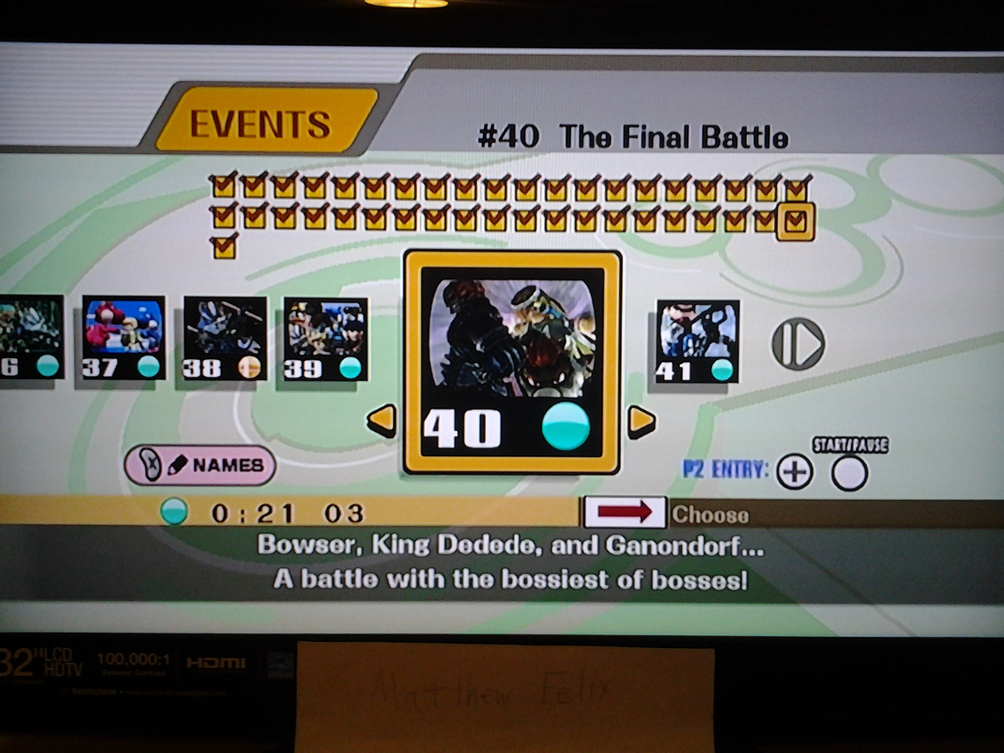 Super Smash Bros. Brawl: Event Match 41: The FINAL Final Battle