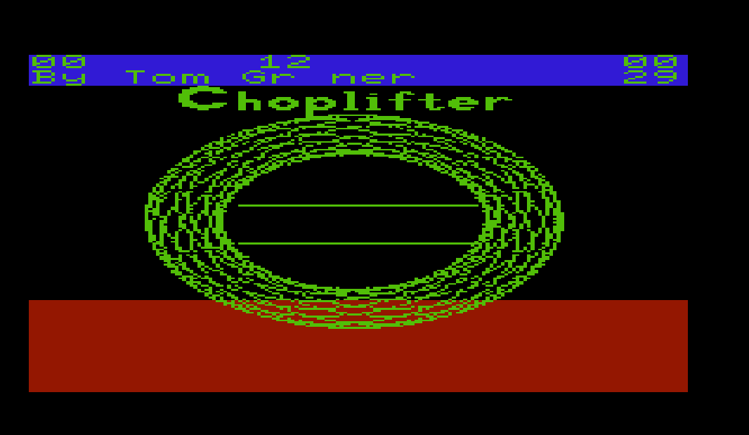 cncfreak: Choplifter (Commodore VIC-20 Emulated) 29 points on 2013-09-26 22:18:36