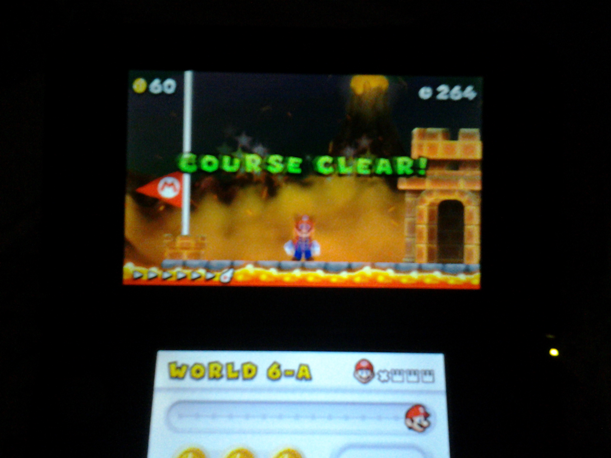 MatthewFelix: New Super Mario Bros. 2: World 6-A [Remaining Time] (Nintendo 3DS) 264 points on 2014-05-15 23:38:13