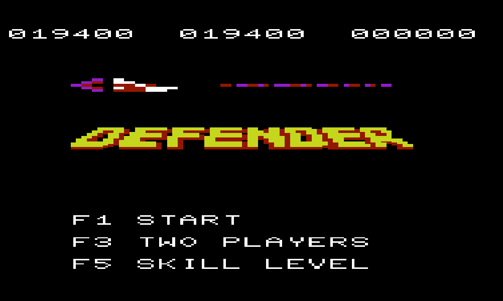 cncfreak: Defender (Commodore VIC-20 Emulated) 19,400 points on 2013-09-26 22:21:35