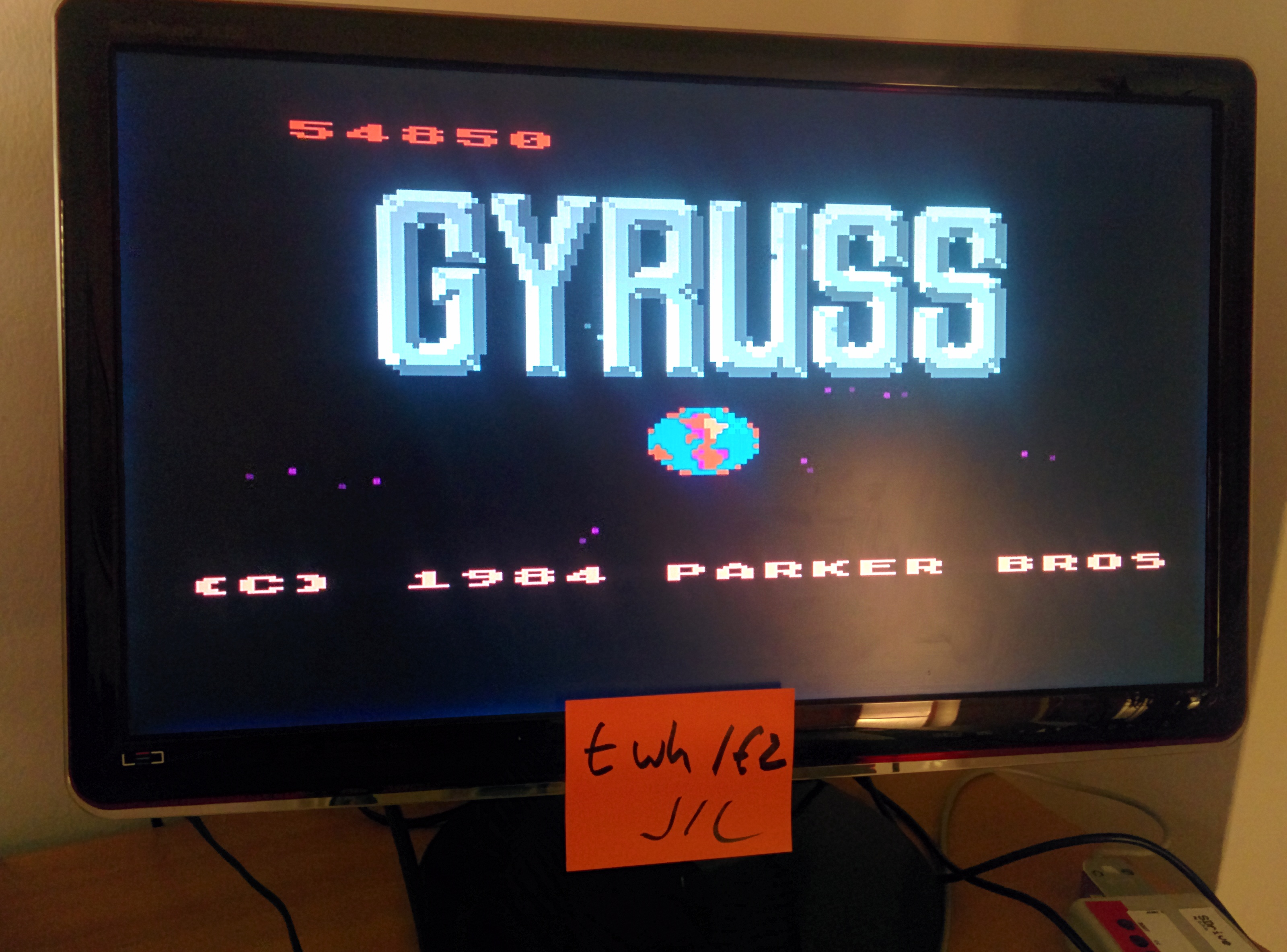 twhf2: Gyruss (Atari 400/800/XL/XE) 54,850 points on 2014-05-16 14:41:43
