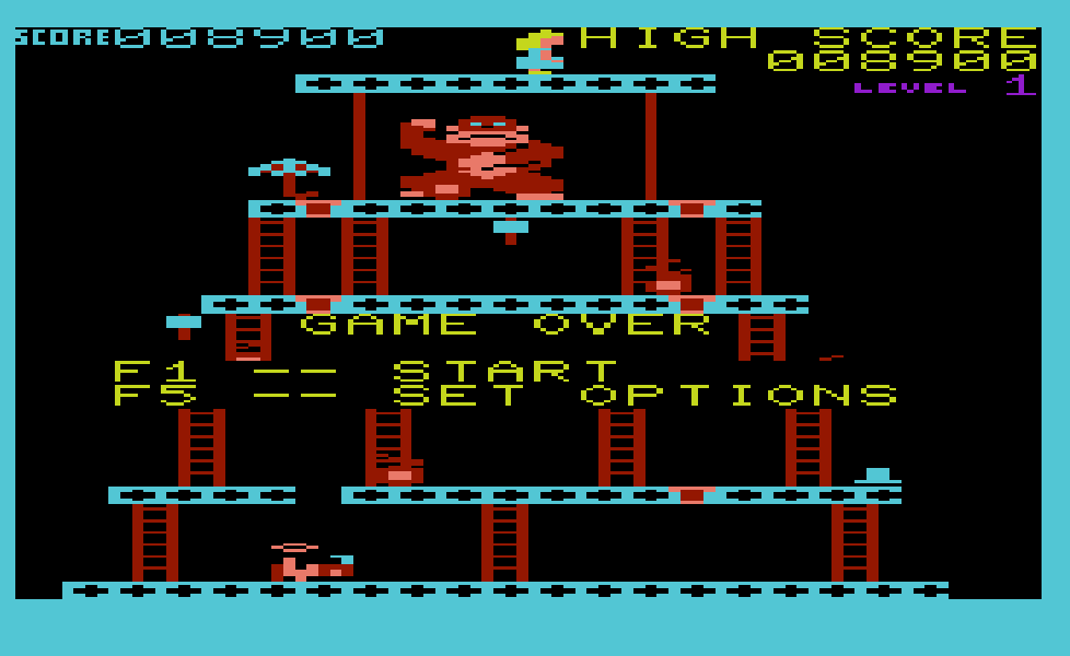cncfreak: Donkey Kong (Commodore VIC-20 Emulated) 8,900 points on 2013-09-26 22:22:57