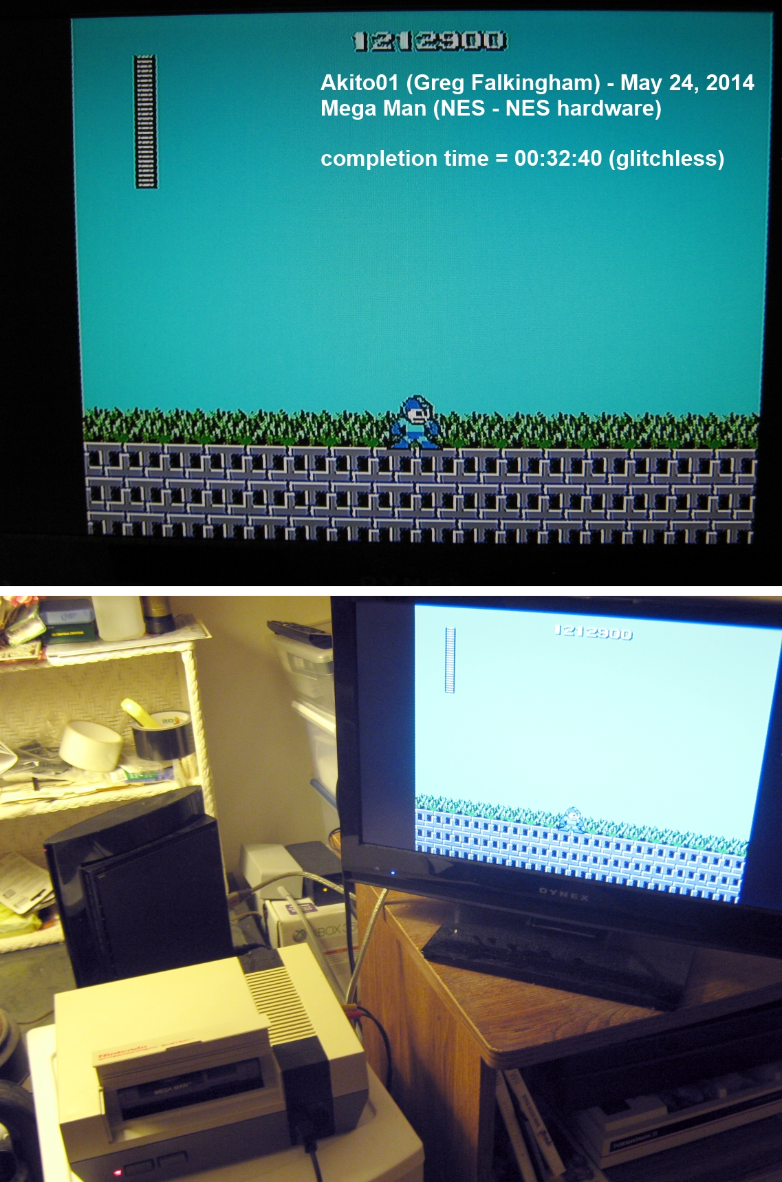 Akito01: Mega Man [No Farming] (NES/Famicom) 1,212,900 points on 2014-05-24 22:33:41