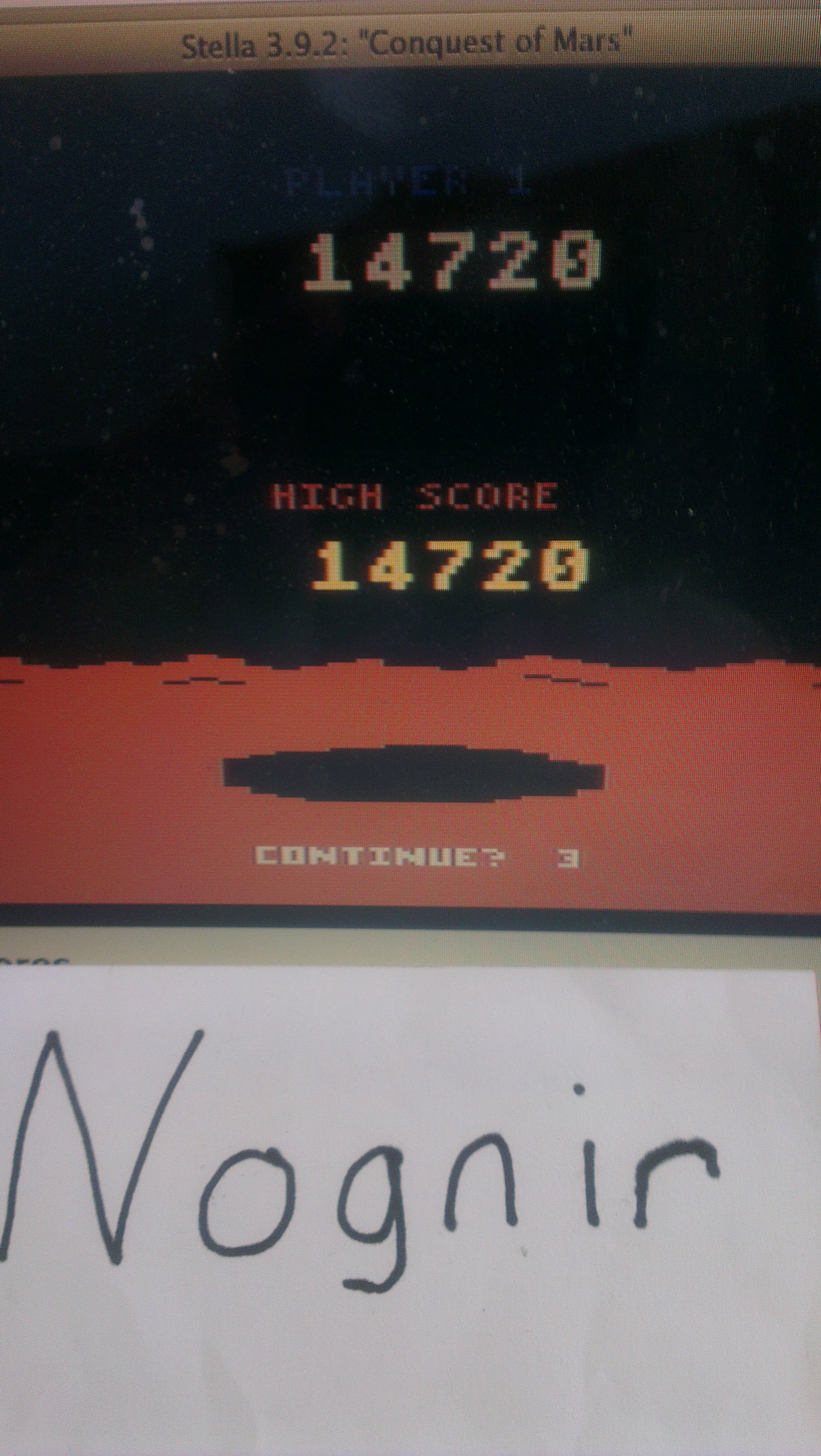 Conquest of Mars 14,720 points