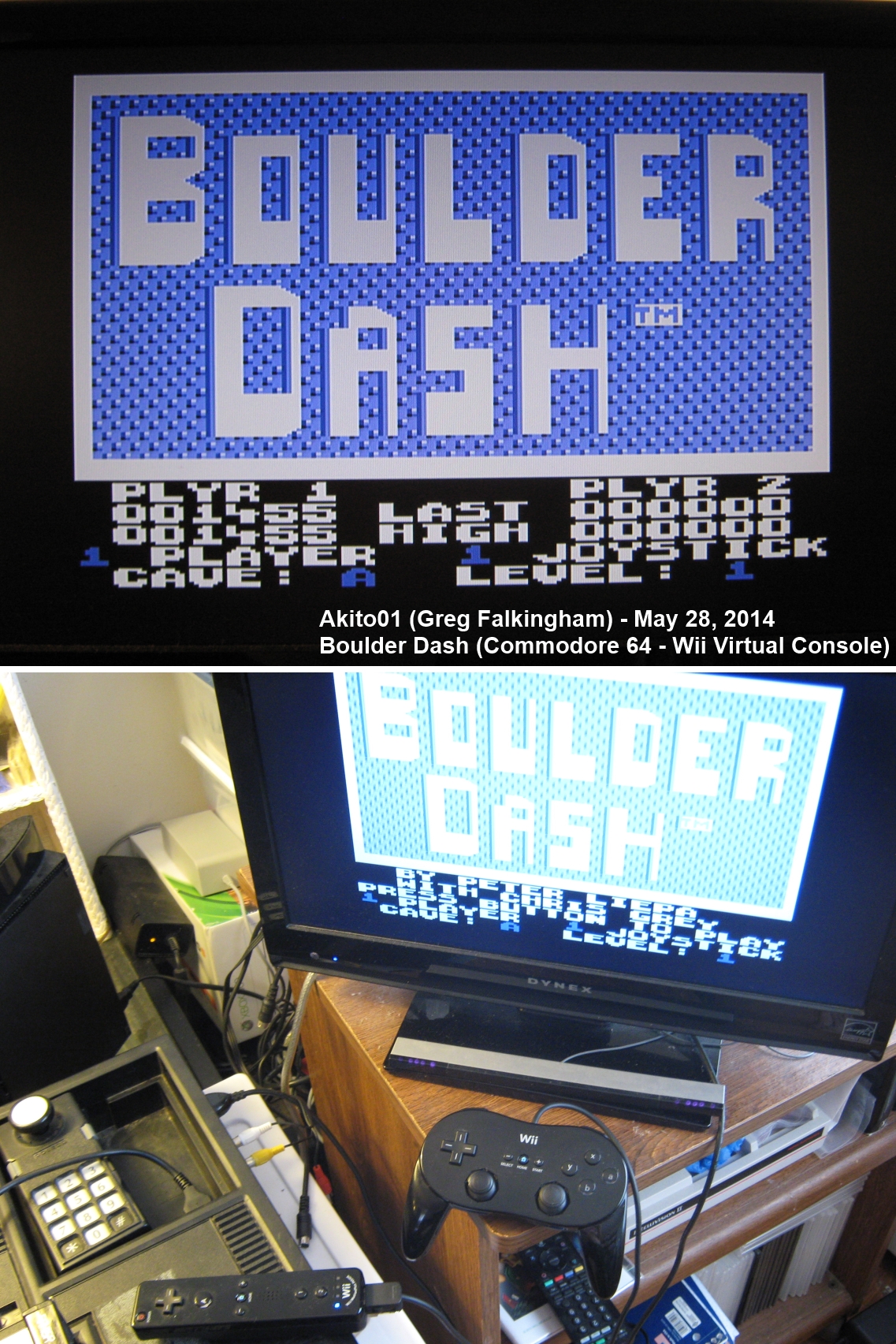 Akito01: Boulder Dash (Wii Virtual Console: Commodore 64) 1,455 points on 2014-05-28 12:12:03