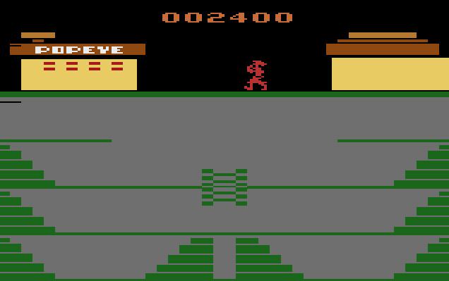 cncfreak: Popeye (Atari 2600 Emulated) 2,400 points on 2013-09-27 10:33:04