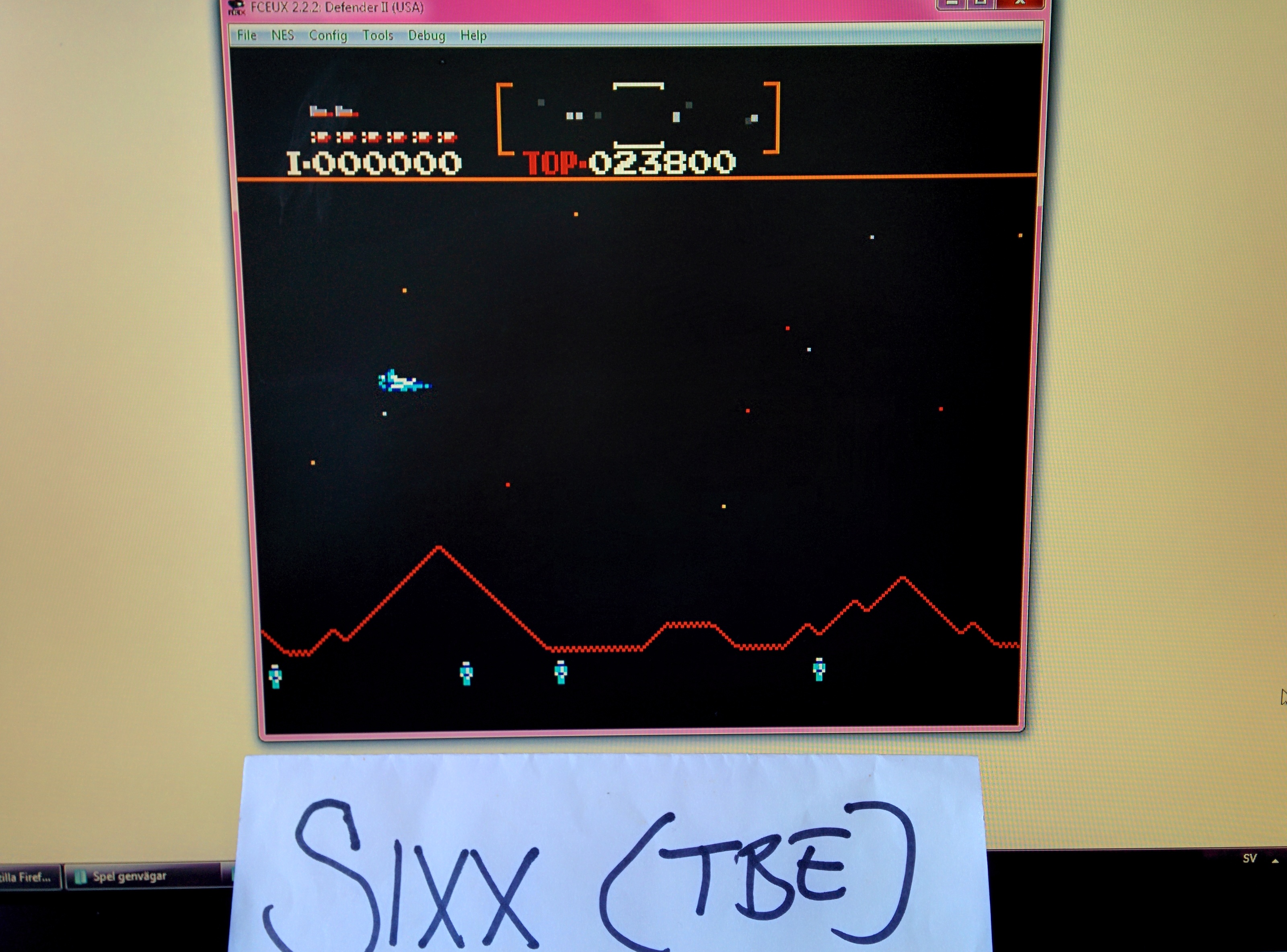Sixx: Defender II (NES/Famicom Emulated) 23,800 points on 2014-06-09 06:52:09