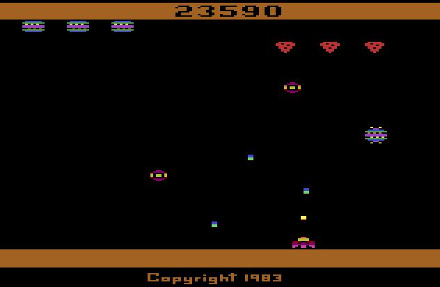 cncfreak: Spider Fighter (Atari 2600 Emulated Novice/B Mode) 23,590 points on 2013-09-27 13:50:30