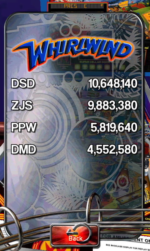Pinball Arcade: Whirlwind 10,648,140 points