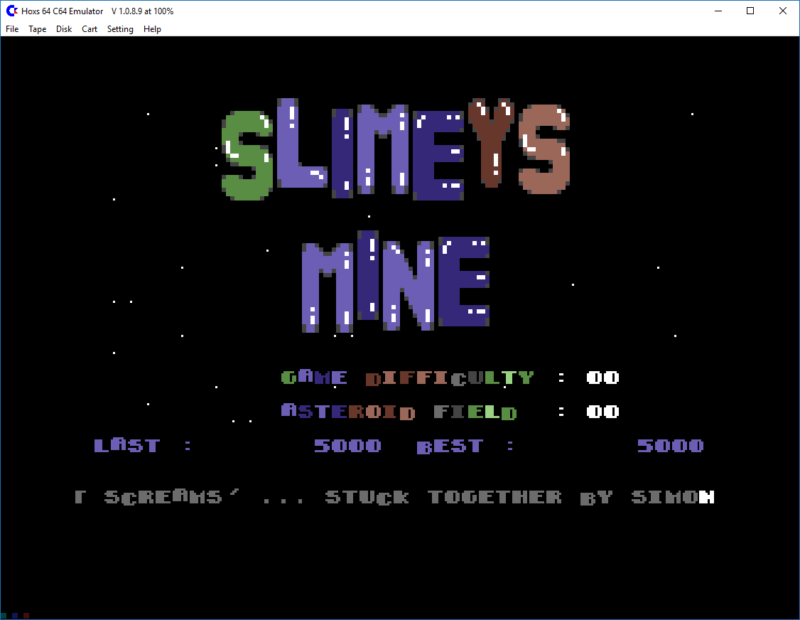 Benzi: Slimeys Mine (Commodore 64 Emulated) 111,950 points on 2016-08-31 05:52:08